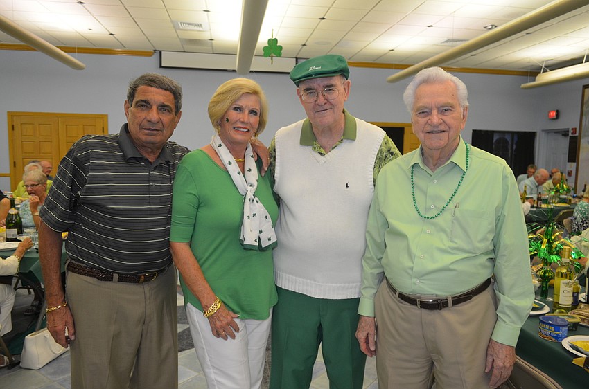 Frank and Ellie Pugliesi, Msgr. Gerry Finegan and Frank Cerullo