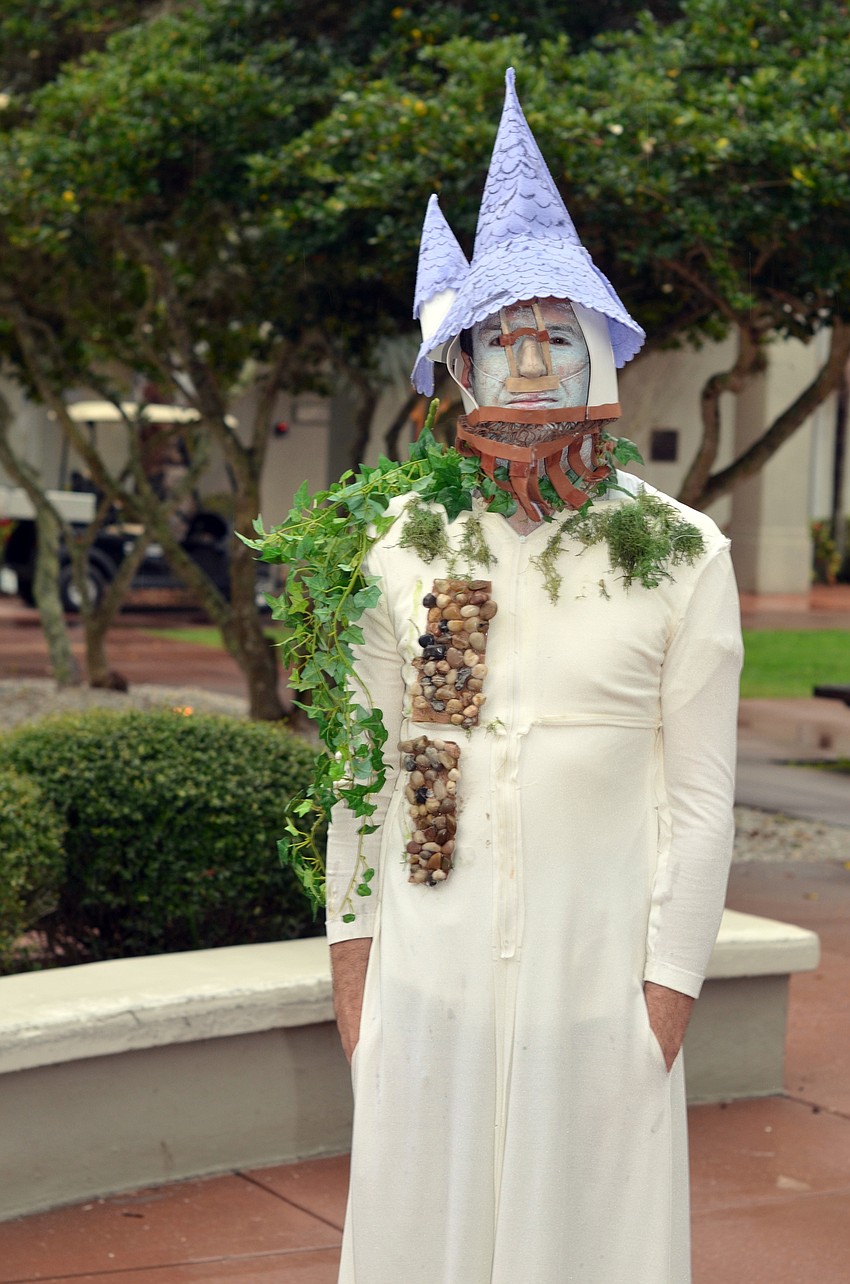 Tony Lenzo as the tower from 'Tangled'