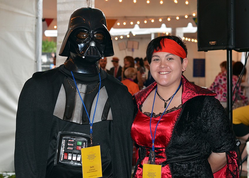 Seth Anderholm as Darth Vadar and Sarahina Borgoiu as a pirate