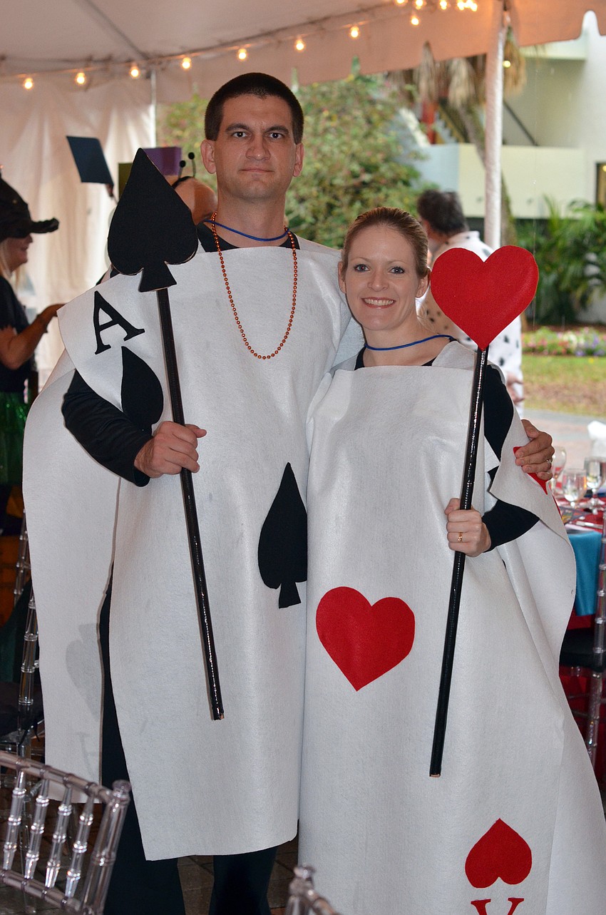 Nathan and Bethany Carr as card soldiers from 'Alice in Wonderland'