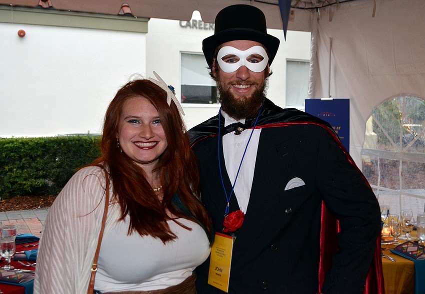 Avery Jackson as a mermaid and John Treanor as Tuxedo Mask