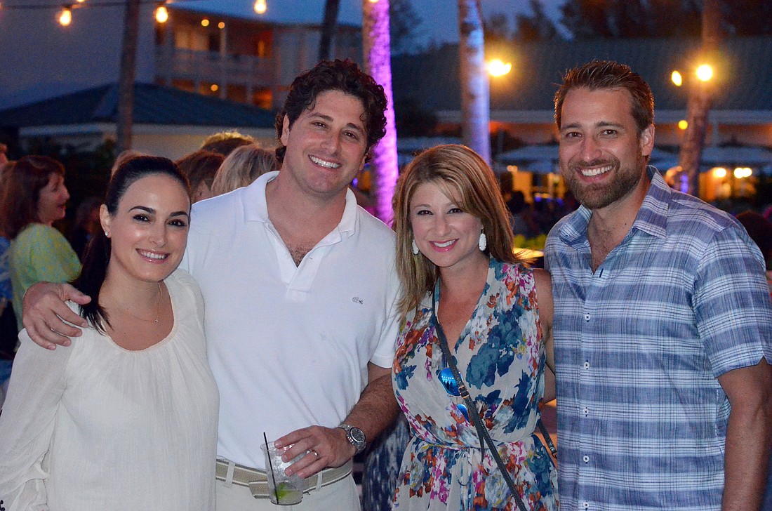 Sepi and Ryan Ackerman with Emily and Rob Stroud at last year's Sailors and Sandals