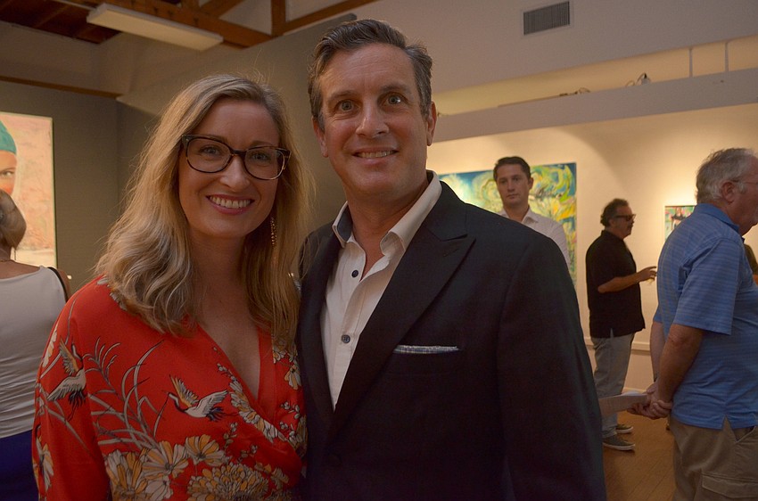 Ashley and Joseph Arnegger, one of the three artists that created “Old Florida: A 21st Century Interpretation.”