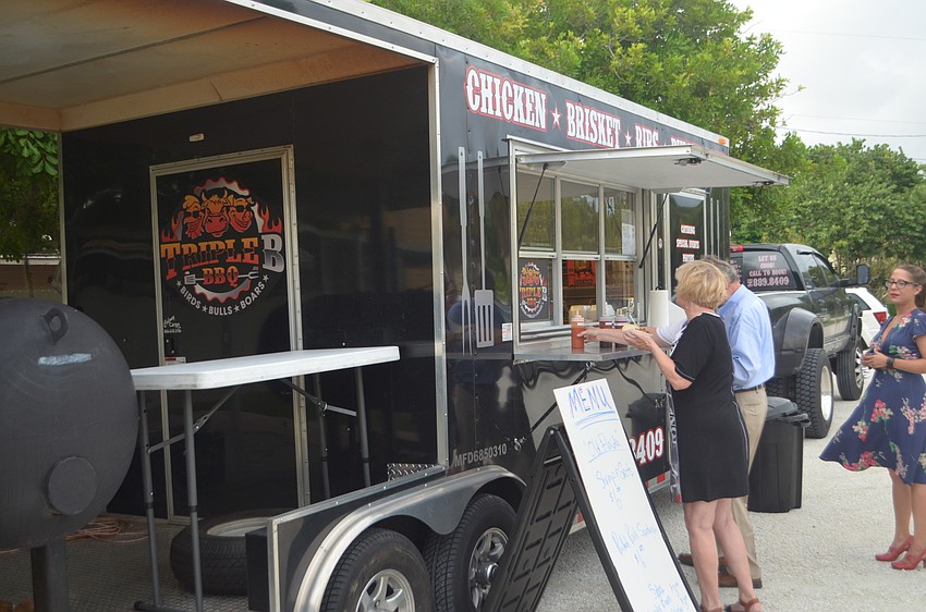 Triple B BBQ was on site for the “Old Florida: A 21st Century Interpretation” opening on Oct. 7 at the Longboat Key Center for the Arts.