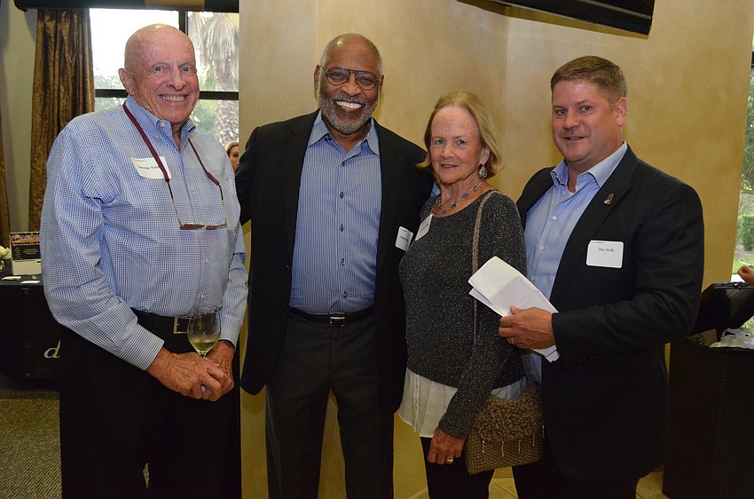 George Noble, George Miles, Cynthia Noble and Dan Hoffe