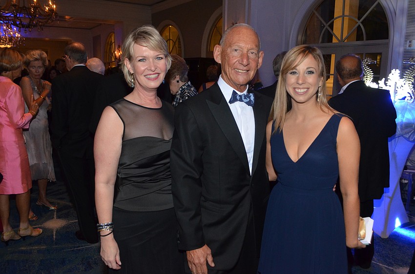 Veronica Brady, Keith Monda and Erin Kabinoff, chief development officer for Mote Marine Laboratory and Aquarium