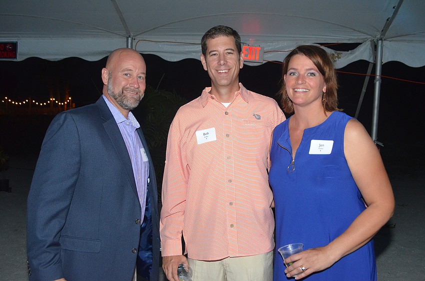 Bryan Lingle with Bob and Jen Keller