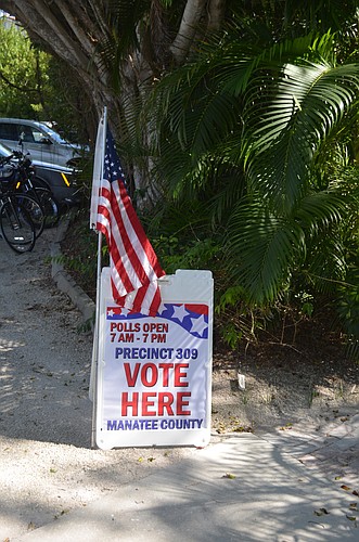 One voting machine malfunctioned Tuesday morning at Precinct 309 in Manatee County and was replaced. Terry O'Connor
