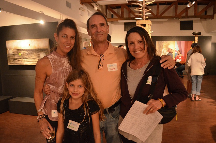 Cindy Phillips, Steve Vermillion, Echo Herron and Makena Corr in front