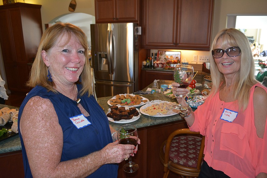 Bonnie Calliotte and Julie Lee look forward to the Holly Jolly each year.