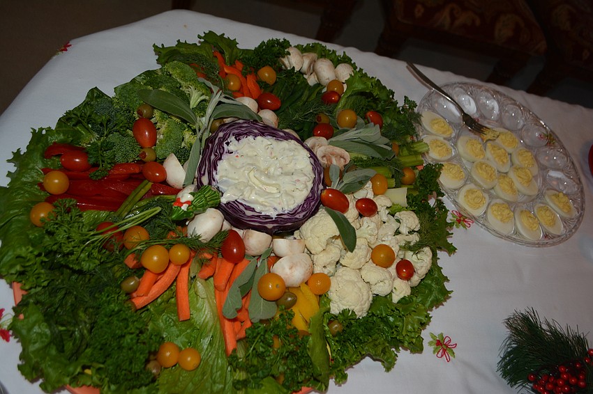 Those at the Holly Jolly could snack until they drop.