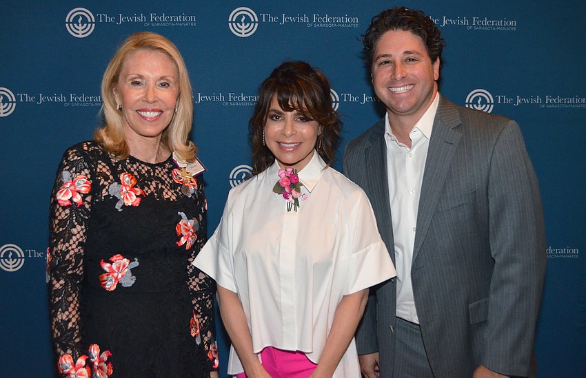 Co-Chairwoman Barbara Ackerman, Paula Abdul and Ryan Ackerman