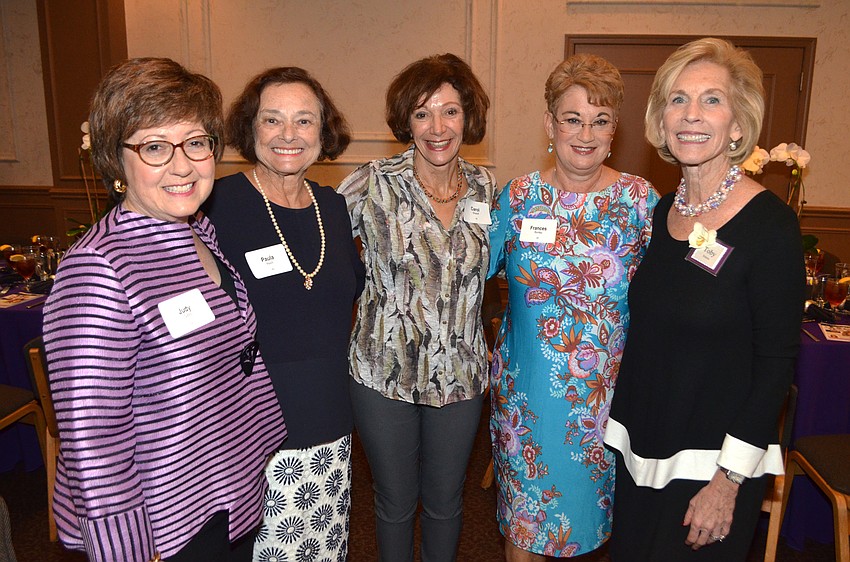 Judy Gibbs, Paula Reich, Carol Shatoff, Frances Burday and Toby Simon