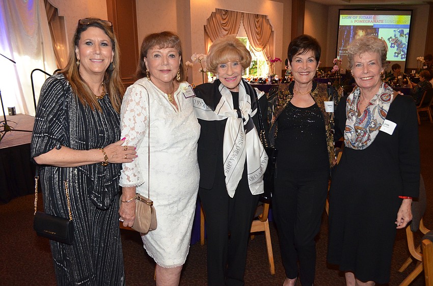 Robyn Glazer, Helen Glaser, Flori Roberts, Nancy Curtis and Linda Rosenbluth