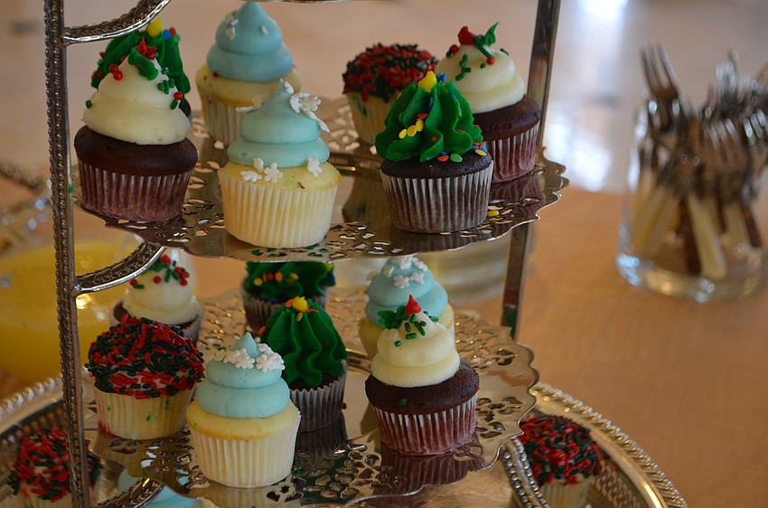 Attendees enjoyed cupcakes, cookies, scones and other sweet treats with their tea.