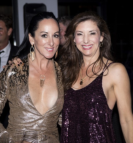 Ashley Kozel and Donna Koffman shine at the Asolo Repâ€™s â€˜Cabaret at the Tropicanaâ€™ Gala After Party at Louies Modern on March 5, 2016. Photo by Cliff Roles