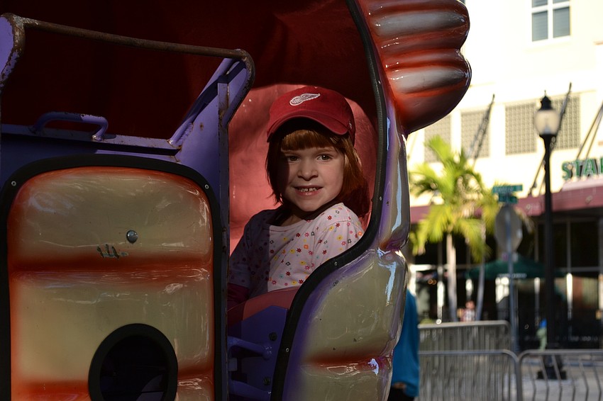 Hazel Maggin catches some air on a bungee jump.
