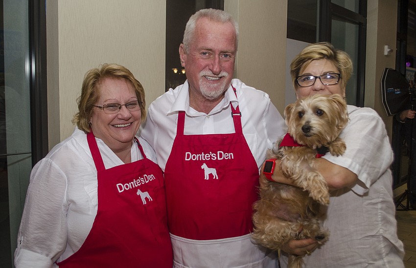 Lisa and Chris Carbaugh and Deb Shuck pose with Abigail.