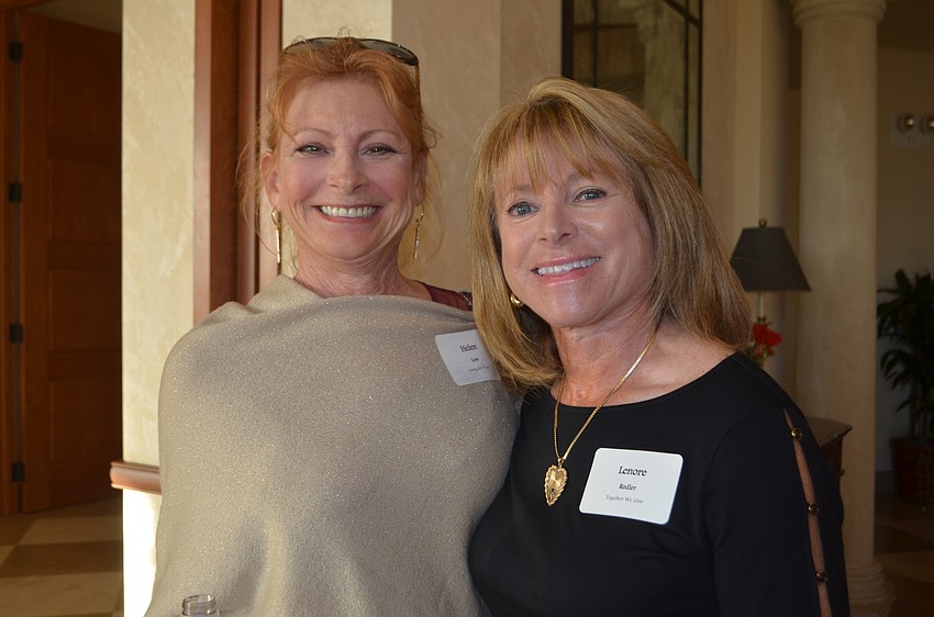 Helen Low and Lenore Redler catch up at 