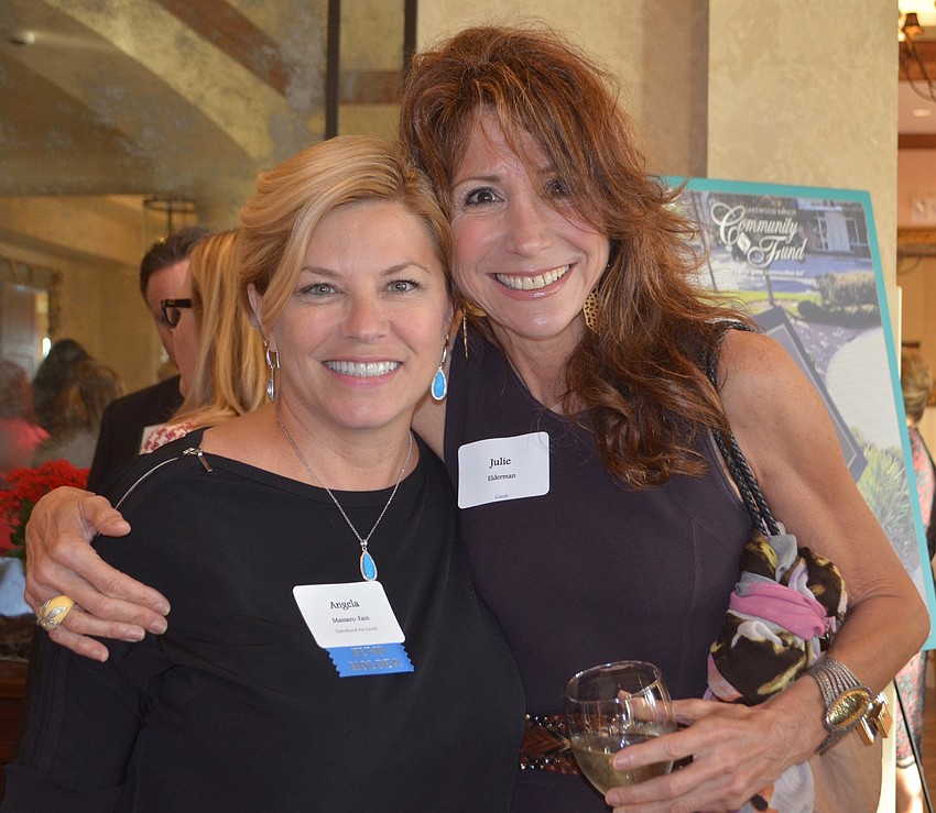 Angela Massaro-Fain hangs out with her guest Julie Elderman at the 