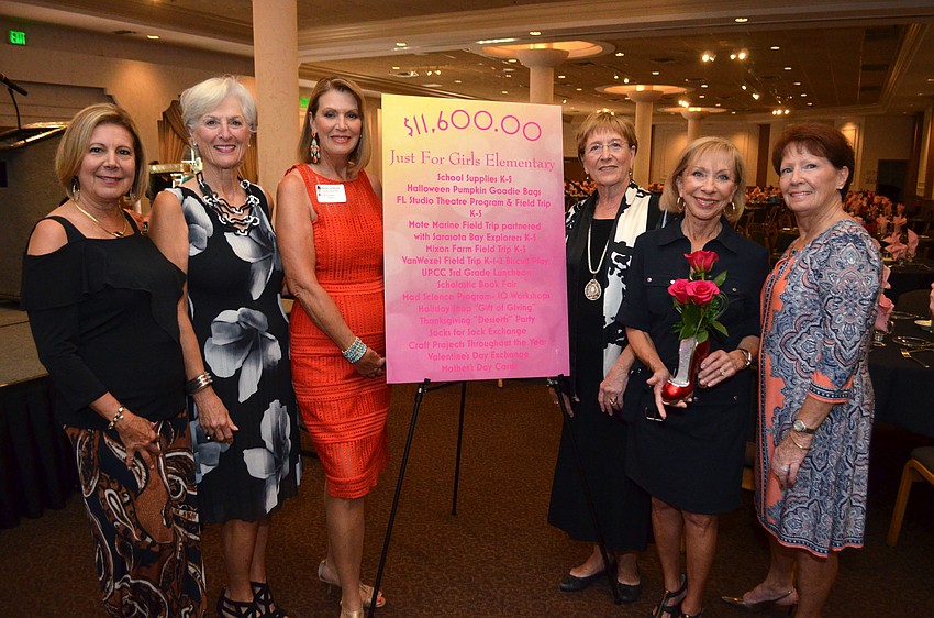 Committee members Dana Balionis and Eileen Cantarella, Chairwoman Beckie Suverkrup and committee members Doris Amspoker, Evelyn Cooper and Liz Greenawalt