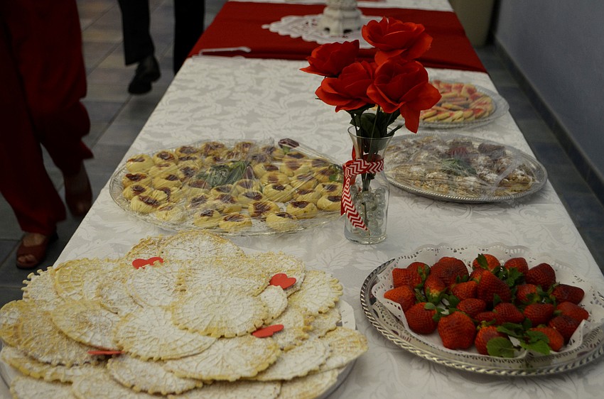 Member of the St. Mary Women’s Guild enjoyed Valentine’s Day desserts at their meeting on Feb. 14.