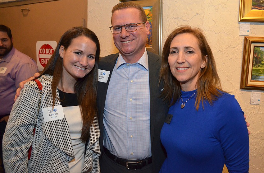 Lauren and Brian Volner with The Players Centre for the Performing Arts Managing Director Michelle Pingel