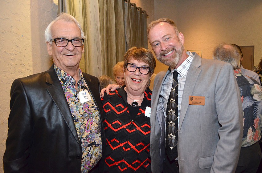 Doug and Margaret Drew with The Players Centre for the Performing Arts Artistic Director Jeffery Kin