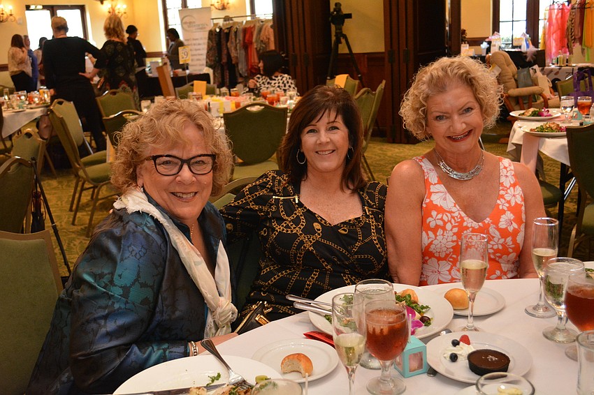 River Club'  s Diane Gallagher attends with Chris Donatella, of Venice, and fellow River Club resident Margaret McCulla.