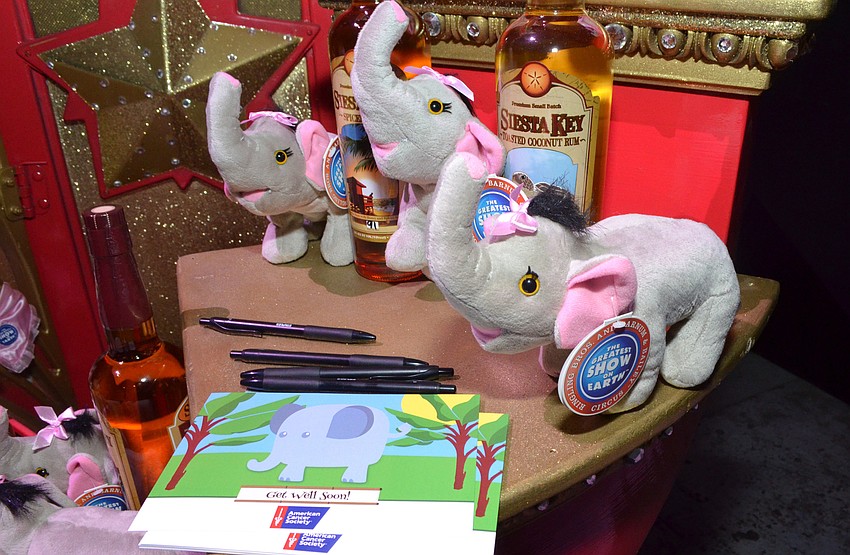 Guests had the chance to purchase elephants for $100 to support the American Cancer Society (and get a free bottle of Siesta Key Rum) at the Big Top Gala on Feb. 25 at Feld Entertainment Studios.