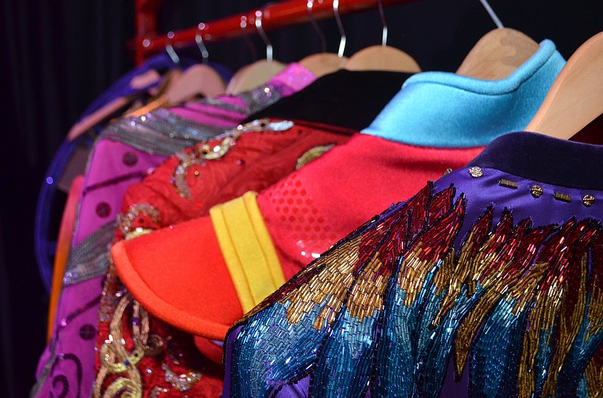 Guests got to try on several real circus costumes from the Feld Entertainment Studios Costume Shop at the Big Top Gala on Feb. 25 at Feld Entertainment Studios.