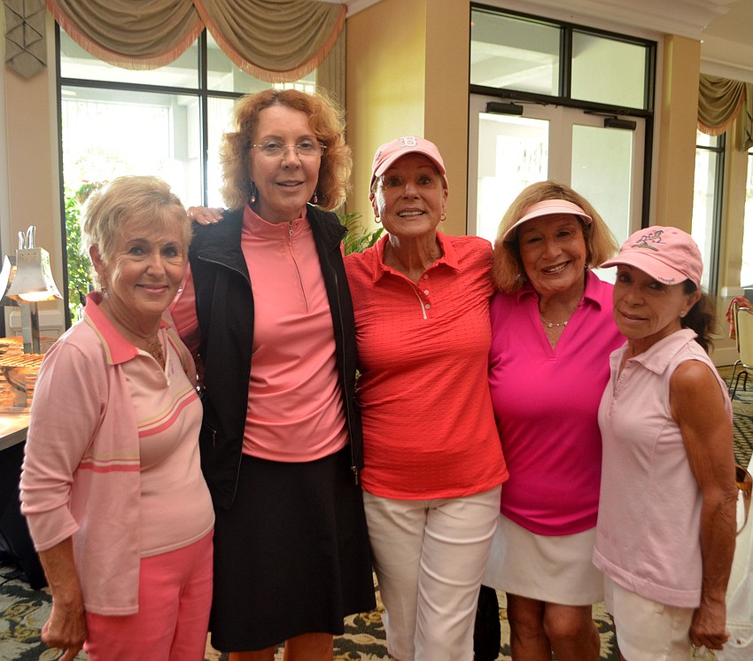 Bunny Skirboll, Pam Reiter, Marge Heller, Dee Weinstein and Betsy Granite