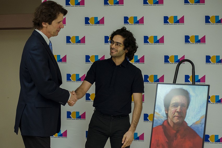 James Balog thanks Ringling College of Art and Design senior Nickolas Archilla for his portrait.
