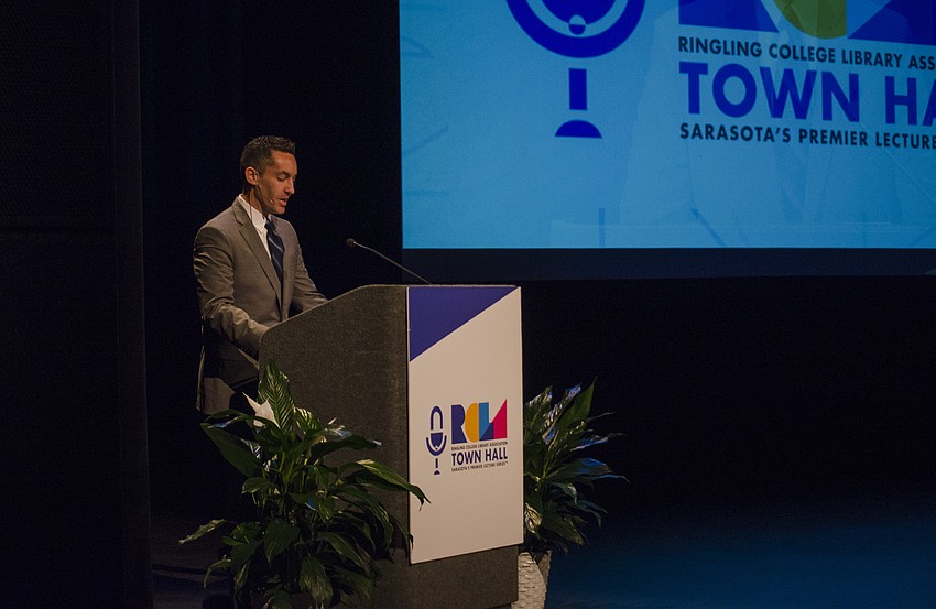 RCLA Town Hall Lecture Series chairman Patrick Duggan