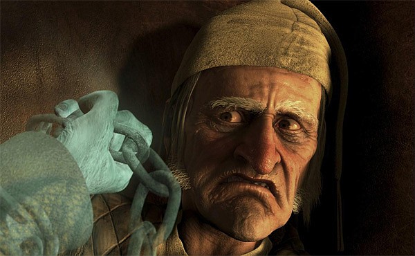 A CHRISTMAS CAROL Jim Carrey as Ebenezer Scrooge