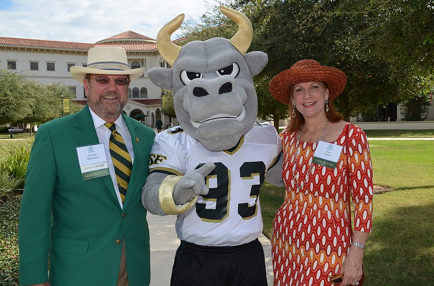 Co-Chairs Charles Baumann and Amy Drake with Rocky