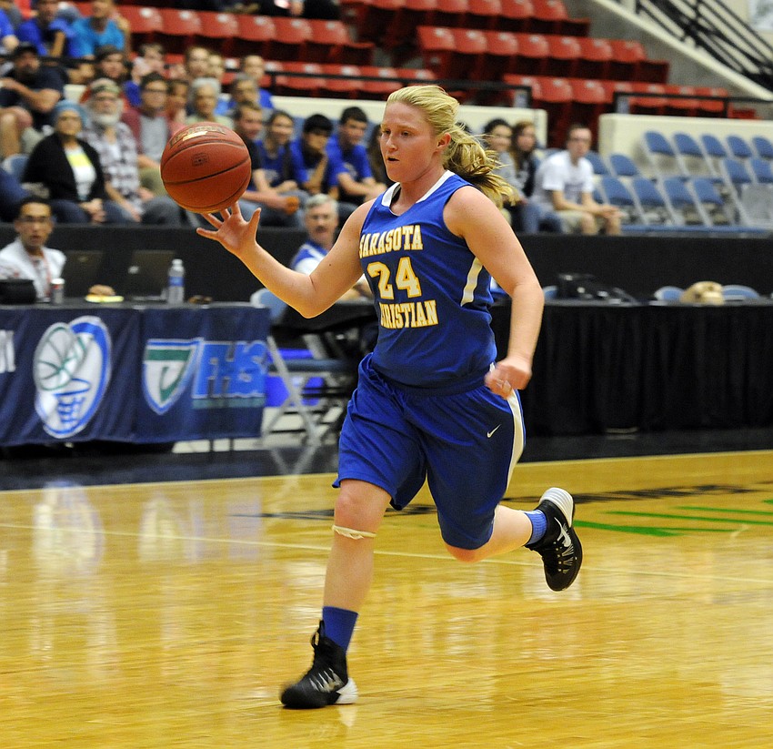 Sarasota Christianâ€™s Megan Garriott finished with nine points.