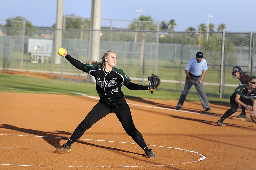 Lakewood Ranch junior Amanda Rak tossed a complete game shutout, finishing with a season-high 12 strikeouts.