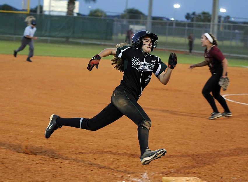 Kyra Klarkowski scored Lakewood Ranchâ€™s first run of the game in the bottom of the sixth inning.