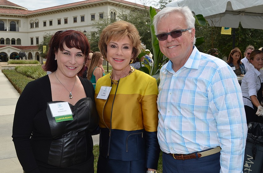 Anne Weintraub, Judy Genshaft and Dennis Stover