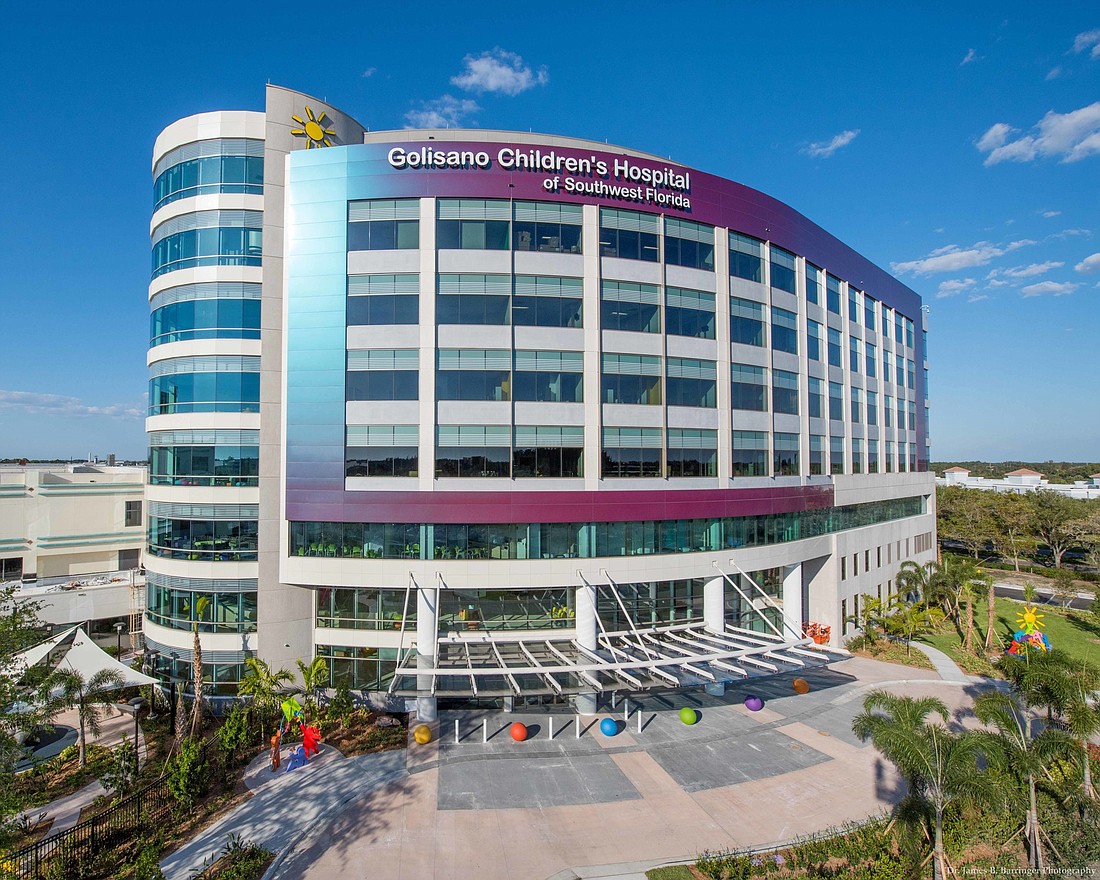 Golisano Children&#39;s Hospital was named a Top Childrren&#39;s Hospital in the country by The Leapfrog Group. It was the third straight year the hospital was honored. Courtesy Lee Health