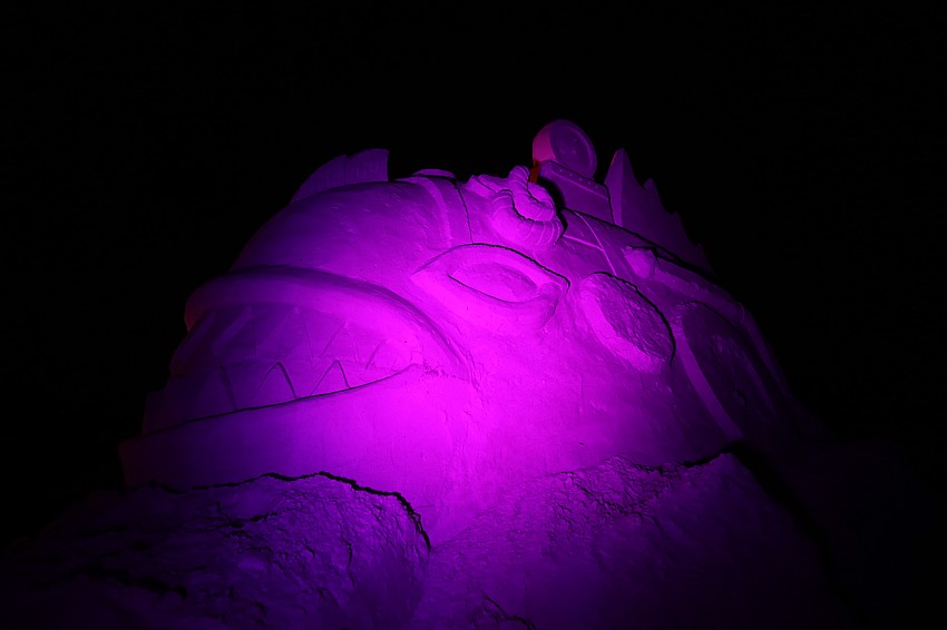 Charlie Beaulieu finished with a marine life creation.