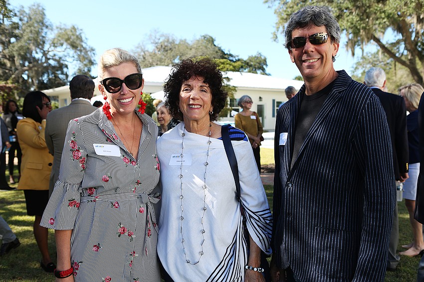 Britt Riner with Deborah Hill and David Thach