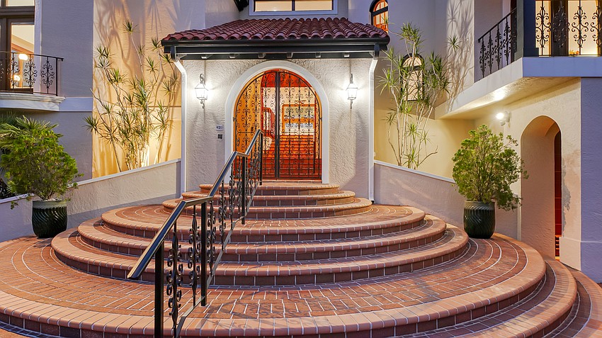 The front doors are mahagony. (Courtesy Pix360)