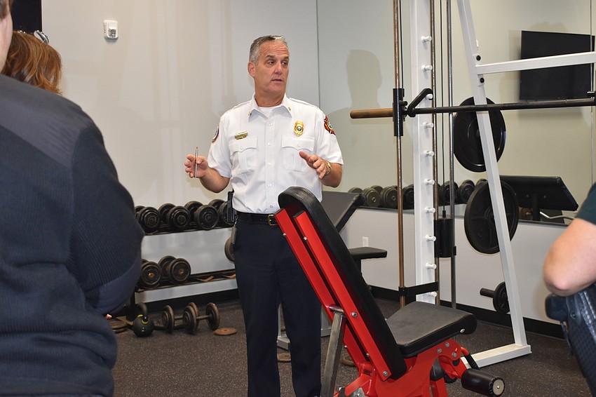 On Thursday, Fire Chief Paul Dezzi gave Sarasota County dispatchers a tour of Fire Station 92.