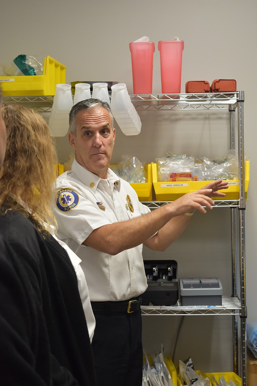 On Thursday, Fire Chief Paul Dezzi gave Sarasota County dispatchers a tour of Fire Station 92.
