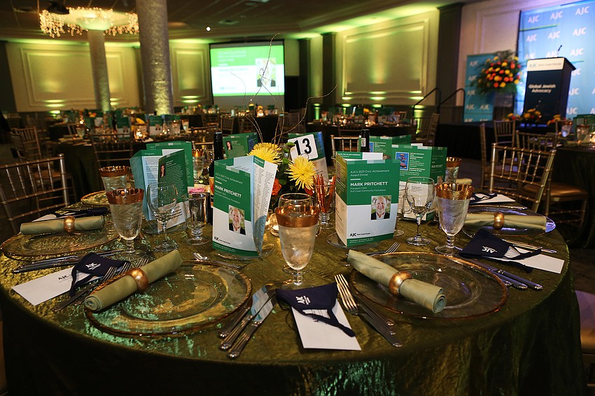 The event had hundreds of guests in the Michael's On East ballroom.