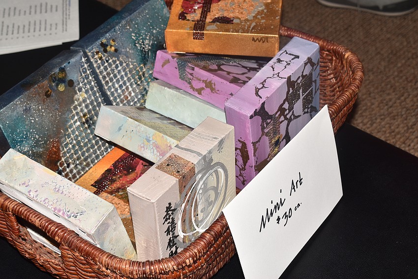 Pat Lundy sold small paintings.