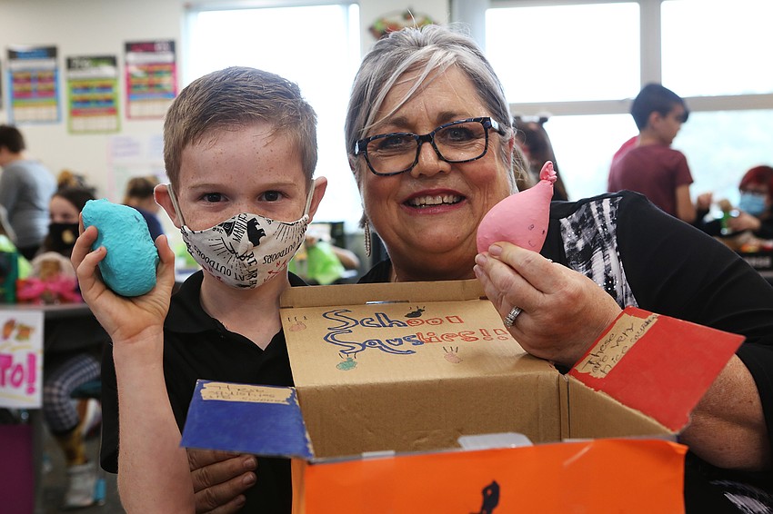 Greyson Bernstein with Jeanette Schwaed
