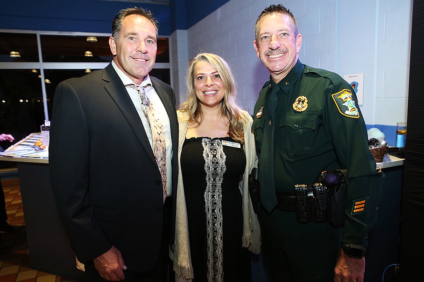 Scott Greer, CJ Bannister and Sheriff Kurt Hoffman